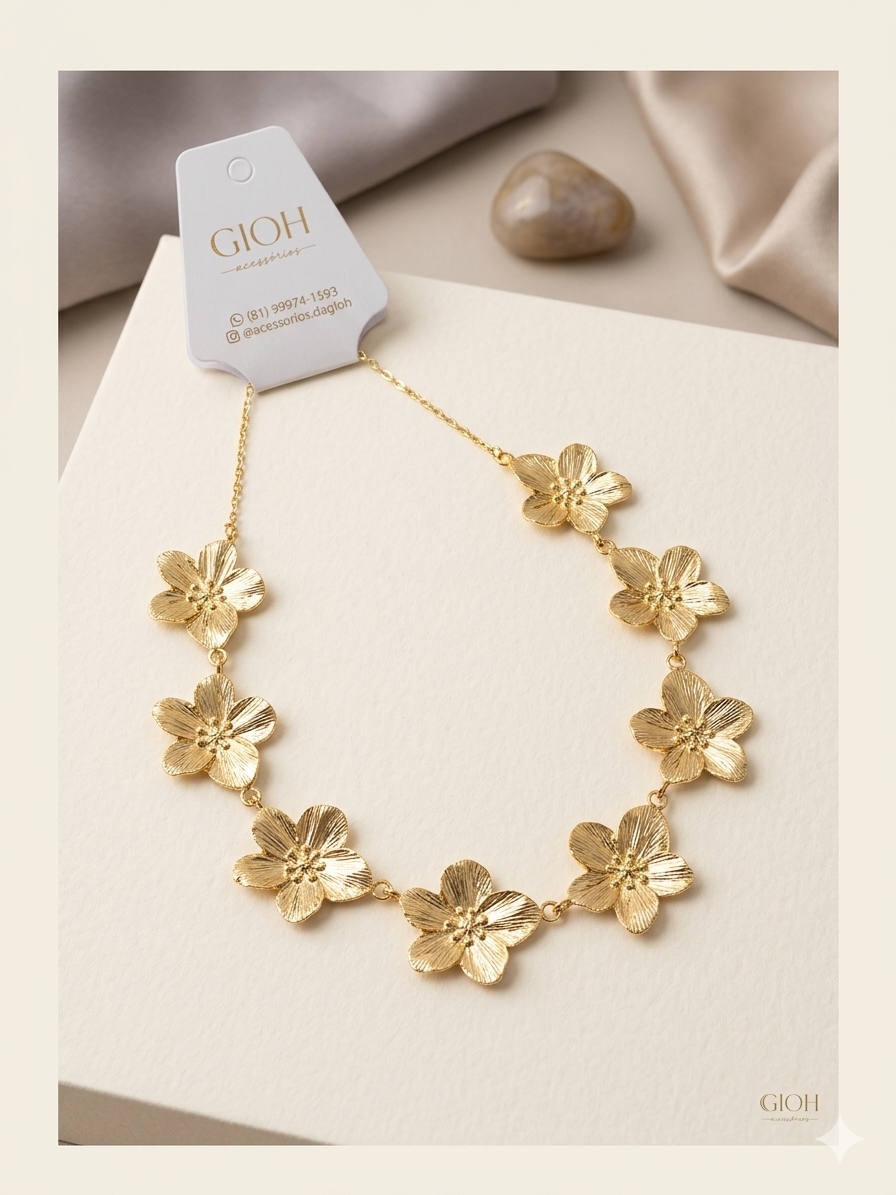 Colar Flores 